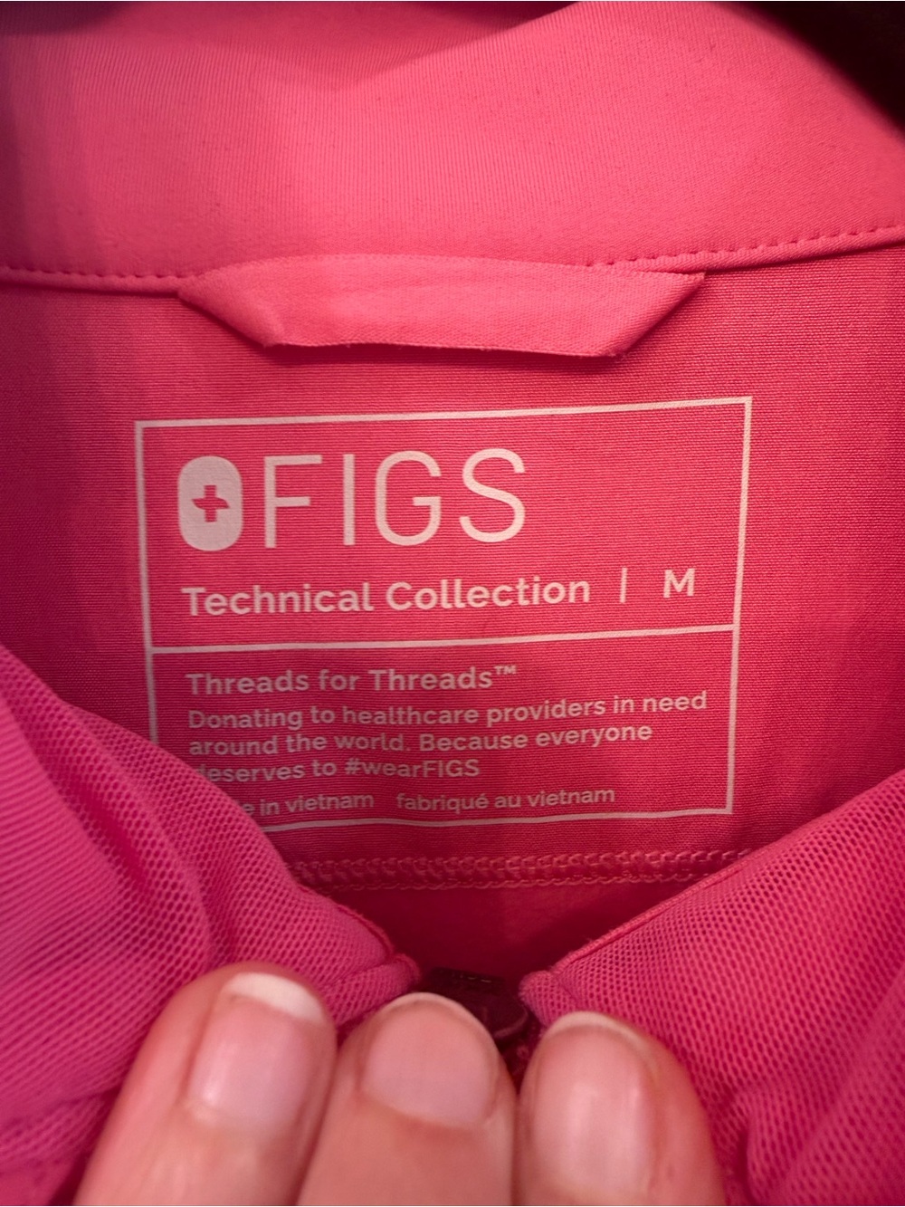 Figs F’ing Pink Contour Jacket - Picture 2 of 2